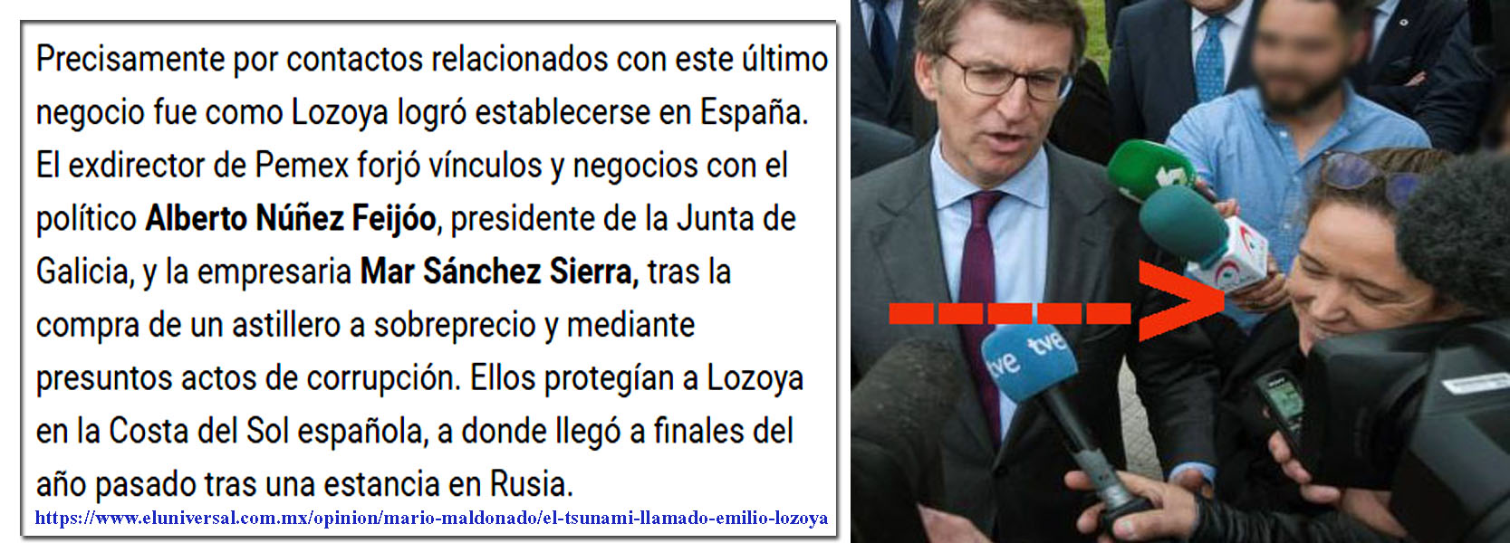 Un diario de México relaciona a Lozoya, Feijóo y Mar Sánchez ...