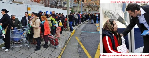 El Gobierno de Feijóo desde su llegada a la Xunta de Galicia sumió en la más absoluta pobreza y/o exclusión social al 22,6 % de la población gallega.