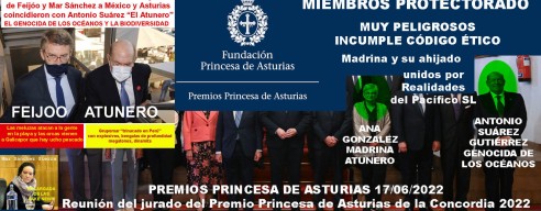 Los Premios Princesa de Asturias podrían financiarse con dinero del delito ecológico y el genocidio de la biodiversidad 